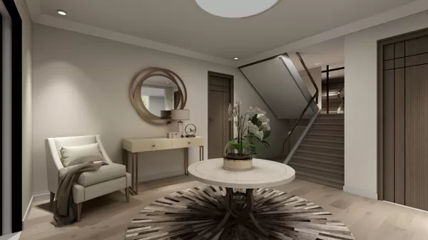 3D látványterv - Modern családi ház